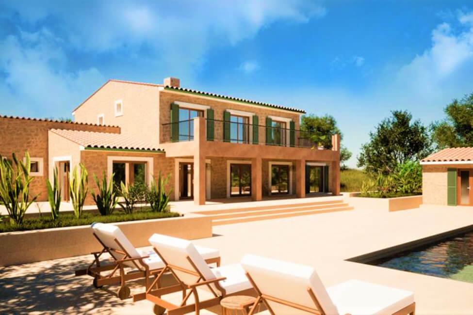 Attraktives Grundstück mit Projekt einer Finca mit Pool in Porto Cristo