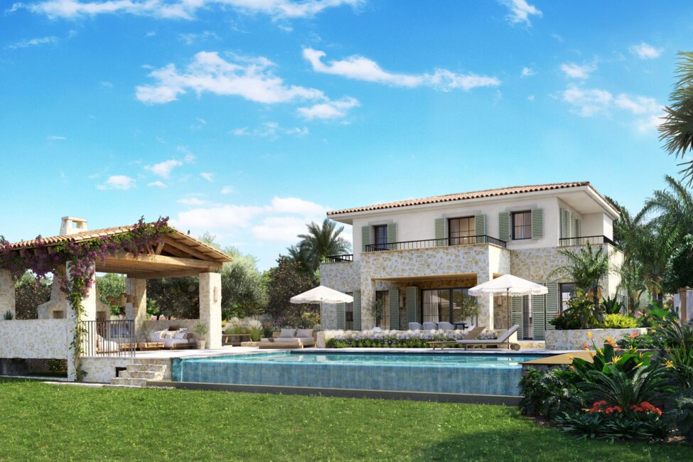 Unique new construction finca with pool and sensational mountain views in Llubi