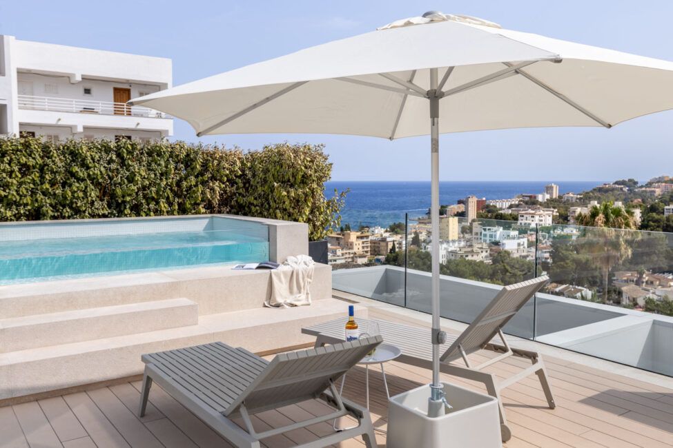 Modernes Neubau-Penthaus mit Privatpool und Meerblick in San Agustin